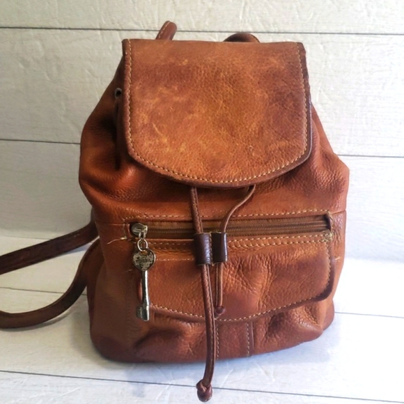 Fossil Handbags - Fossil vintage distress cognac backpack